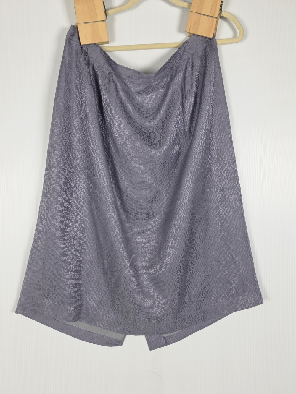 Adrianna Papell Shimmery Lavender A-Line Skirt 100% Silk